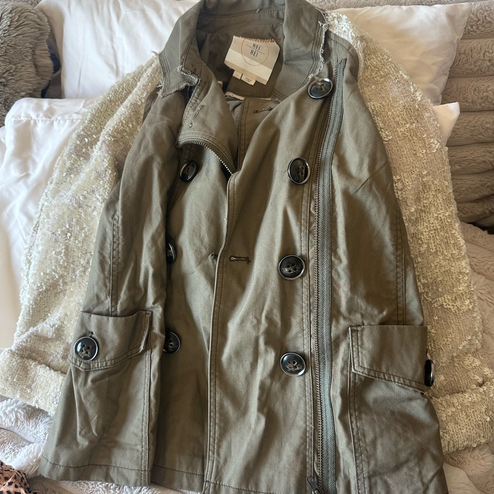 ANTHROPOLOGIE HEI HEI SEQUINED OVERSIZED JACKET - Picture 3 of 4